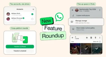 WhatsApp Rolls Out Cross-Platform Chat Transfer, Dual Accounts on iOS and AI Features Update